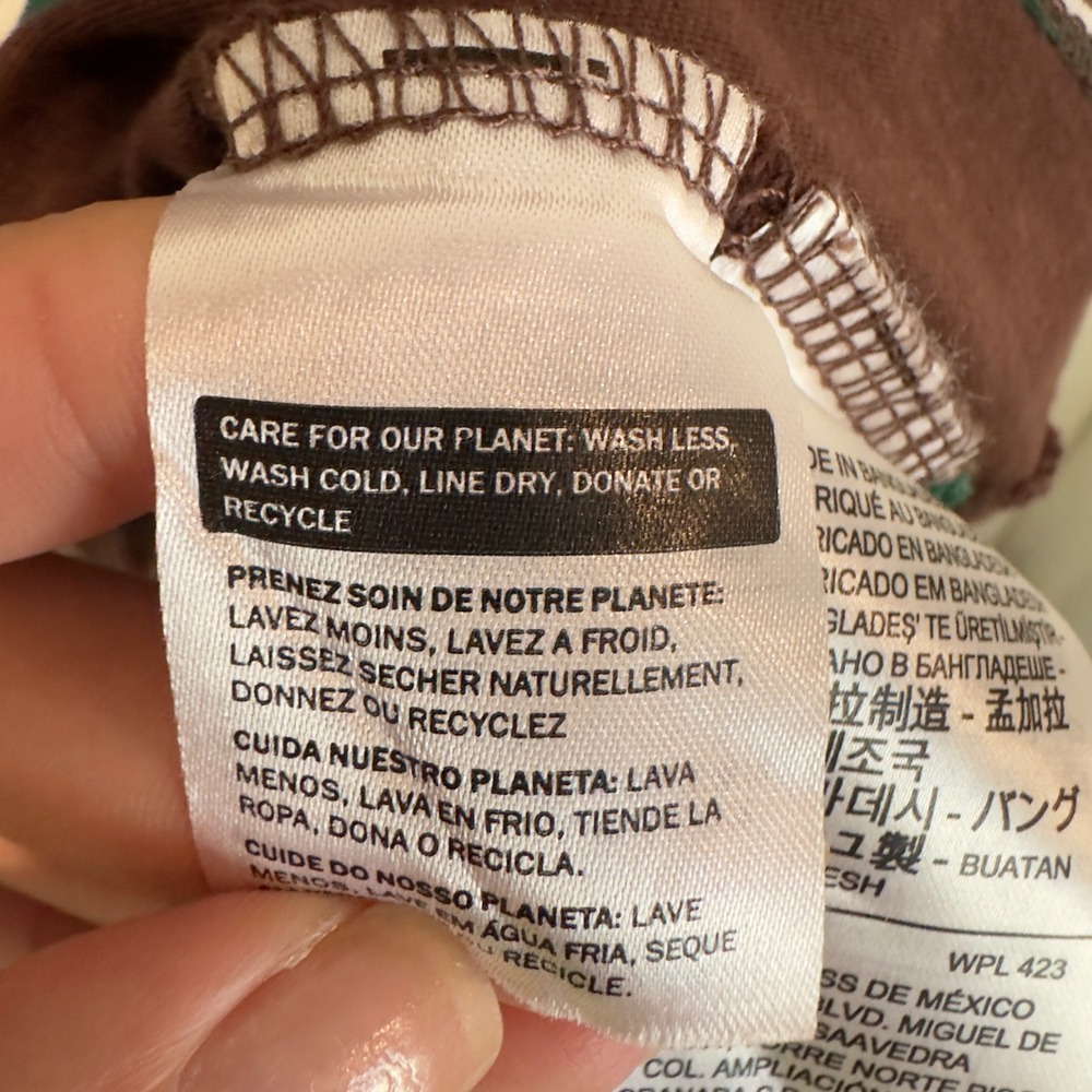 Levis Mens Relaxed Fit Striped T-Shirt Brown Green White A3385-0016 New - Picture 6 of 9